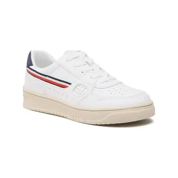 Dámské tenisky Sneakersy Tommy Hilfiger Stripes Low Cut Lace-Up Sneaker T3X9-32848-1355 S Bílá 40