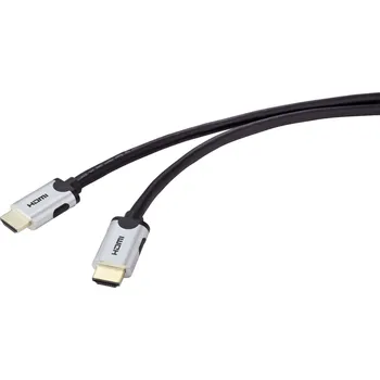 Audio kabel SpeaKa Professional HDMI kabel Zástrčka HDMI-A, Zástrčka HDMI-A 0.50 m černá SP-9063160 8K UHD HDMI kabel
