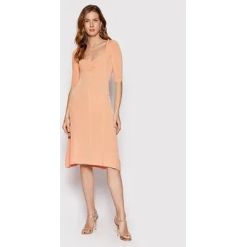 Dámské šaty Guess Každodenní šaty W2YK53 Z30K0 Oranžová Flare Fit XL
