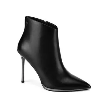 Dámské kozačky Eva Minge Polokozačky ASSIA-SLT2518-0501 Černá 41