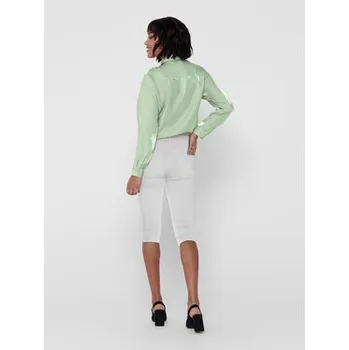 Dámské kalhoty ONLY Capri kalhoty 15136463 Bílá Slim Fit XS