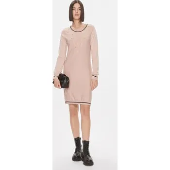 Dámské šaty Liu Jo Sport Úpletové šaty TF3128 MS49I Růžová Regular Fit XS