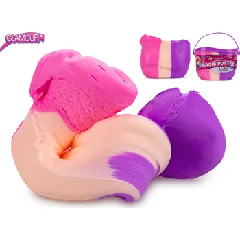 Modelovací hmota Mikro trading Glamour - Magická hmota trojbarevná - 240 gramů v kyblíku