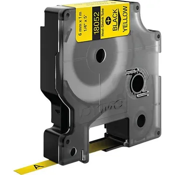 Kotouček do pokladny a tiskárny štítků páska nelaminovaná DYMO IND RHINO S0718270 polyolefin Barva pásky: žlutá Barva písma:černá 6 mm 1.5 m