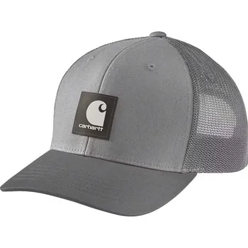 Módní doplněk CARHARTT TWILL MESH-BACK LOGO PATCH CAP ASPHALT DOPLNKY: ONE SIZE