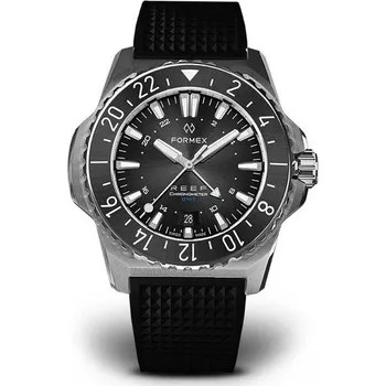 Hodinky Formex Reef GMT Automatic Chronometer Black Dial with Blue GMT + 5 let záruka a dárek ZDARMA
