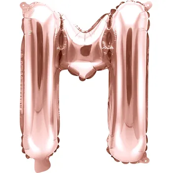 Balónek Foliový balón písmeno M rose gold