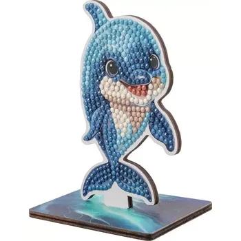 Diamantové malování Diamantové malování CRYSTAL ART: Oceán - Delfín