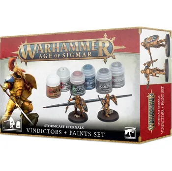 Games Workshop Warhammer Age of Sigmar: Stormcast Eternals Vindictors + Paints Set
