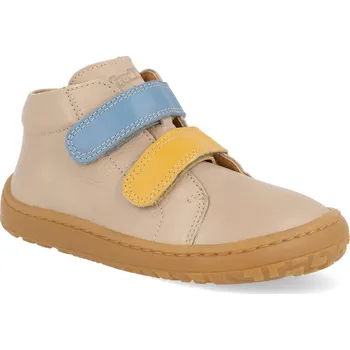 Dětská sportovní obuv Barefoot dětské kotníkové boty Froddo - First step béžové Velikost: 28