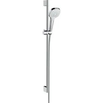 Hansgrohe CROMA SELECT E VARIO 3JET sprchová souprava 3-dílná, ruční sprcha 110x110 mm, 3 proudy, tyč, hadice, EcoSmart, bílá/chrom