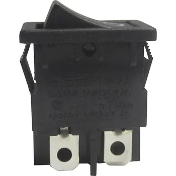 vypínač TRU COMPONENTS TC-R13-73A-02 kolébkový spínač 250 V/AC 6 A 2x vyp/zap s aretací 1 ks