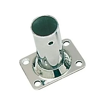 Nerezová základna zábradlí 22 - obdélníková/90°