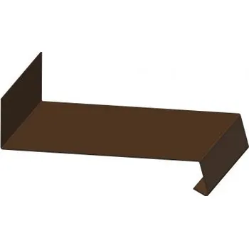 Parapet, RŠ 155 mm, délka 2 m - RAL 9006 stříbrná