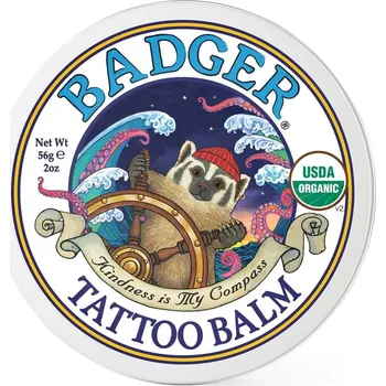 Tělový balzám Badger | Zklidňující bio balzám na tetování a jizvy zklidňuje, vyživuje a chrání, u tetování prodlužuje kvalitu barev - 56 g