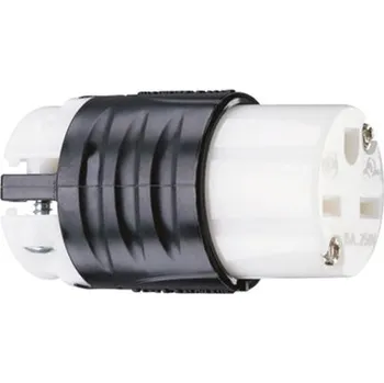 Elektrická zásuvka Síťové zásuvky barva Černá, bílá, formát pólů: 2P plus E, 15A Zásuvka USA, 250 V AC NEMA 6 - 15R