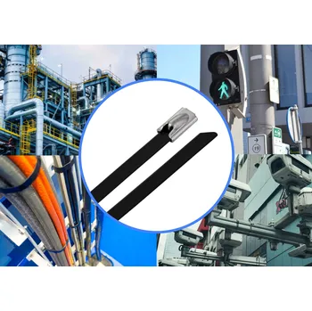 Stahovací páska TRU COMPONENTS TC-12656648 Ocelové stahovací pásky 150 mm 4.6 mm AISI 304 s povrchovou úpravou 10 ks