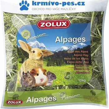 Krmivo pro hlodavce ZOLUX Alpské prémiové seno 500g