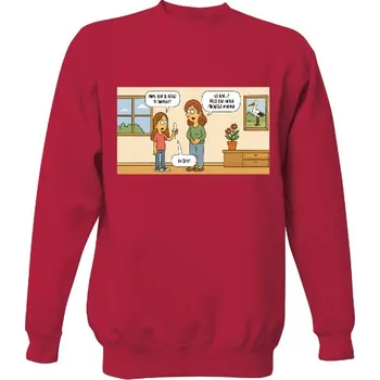 Pánská mikina Mikina bez kapuce Unisex s potiskem Jiránkův fór - Kam s tamponem? pánské