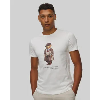 Pánské tričko Pánské Tričko Ralph Lauren V Bílé Barvě 710p00085-100