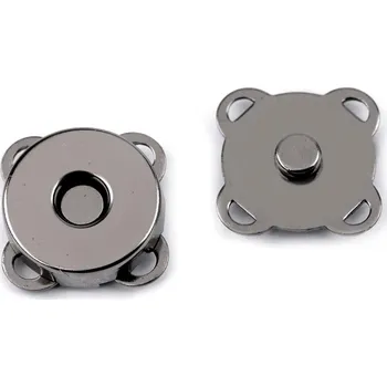 Magnetické zapínání k přišití Ø14 mm, malé, 4 nikl černý