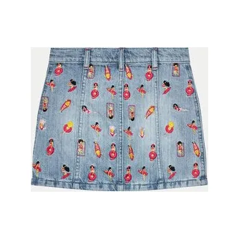 Dámská sukně Guess Džínová sukně J4GD19 D45E0 Modrá Regular Fit 16Y