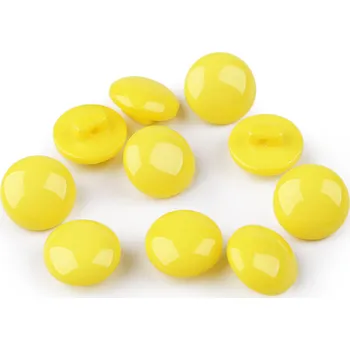 Knoflík Knoflík barevný velikost 20", malé, 13 žlutá