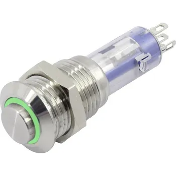 TRU COMPONENTS LAS4GQH-11ZE/G/12V/S, TC-6647556 tlačítkový spínač, 12 mm, 48 V, 2 A, 1 ks
