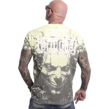 Pánské tričko Pánské triko Yakuza Get High Allover 27009 dark gull grey velikost: 6XL