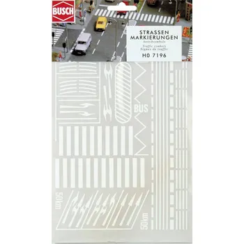 Modelová železnice Busch 7197 N , TT silniční značení