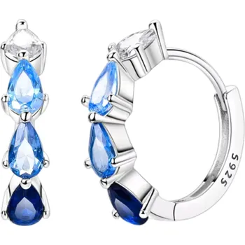 Náušnice Stylové kruhové náušnice 925 stříbro Dámské jemné šperky pro párty, svatby a každodenní nošení Originální náušnice