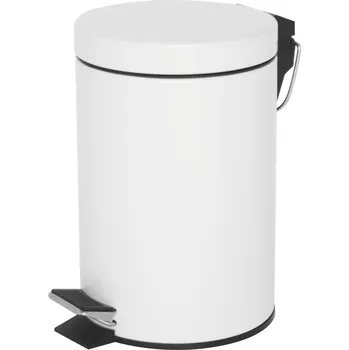 Odpadkový koš Elegantní bílý odpadkový koš 3L - praktický a stylový doplněk do interiéru