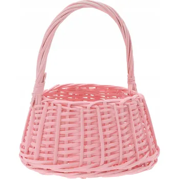 Nákupní košík Proutěný košík růžový 1 ks