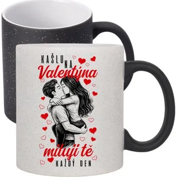 Žertovný předmět Tričkový.cz Magický hrnek s třpytkami