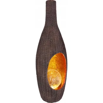 Venkovní osvětlení SOLÁRNÍ LAMPA GLOBO 33524 LED IP44 ČERNÁ / ZLATÁ