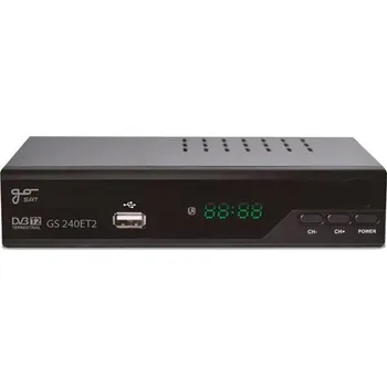 Set top box Set-top box GoSAT GS240ET2 DVB-T2 FullHD s HEVC H.265, USB přijímač