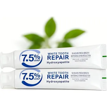 Dentální hygiena Zubní pasta s nano-hydroxyapatitem bez fluoridu pro bělení zubů