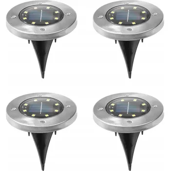 Venkovní osvětlení Solární lampa zapichovací H-I stříbrná 14 cm 1 ks