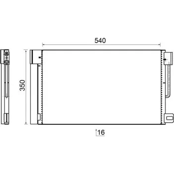 Auto-moto Kondenzátor, klimatizace MAHLE AC 367 000S