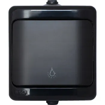 Elektrická zásuvka Elektrická Zásuvka nástěnná Kos-Elektro System černá