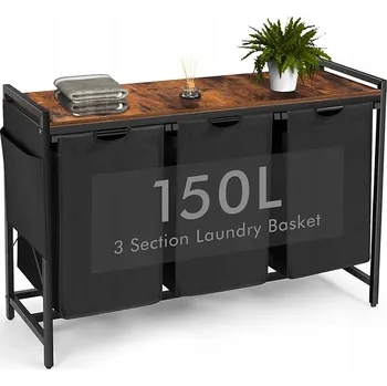 Koš na prádlo KOUPELNOVÁ SKŘÍŇKA s policí a košem na prádlo