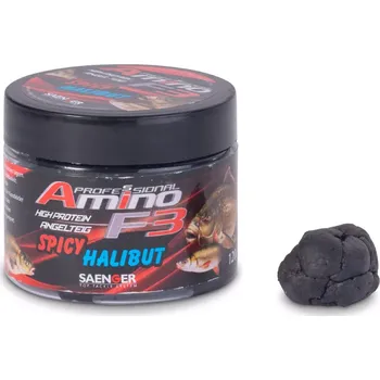 Umělá nástraha Saenger rybářské těsto Amino F-3 příchuť Halibut chilli 120g