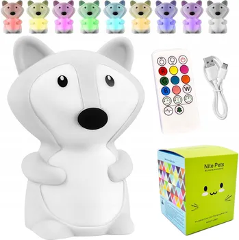 Lampička Noční lampa Nite Pets bílá