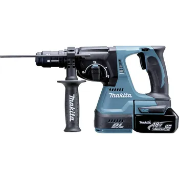 Pneumatické kladivo Makita DHR243RTJ SDS plus-aku kombinované kladivo 18 V 5 Ah Li-Ion