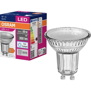 Žárovka OSRAM HOMELIGHTING 4058075817715 LED Energetická třída (EEK2021) F (A - G) GU10 žárovka 4.3 W = 50 W studená bílá (Ø x v) 50 mm x 50 mm 1 ks