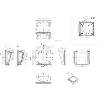 Bopla BoPad BOP 1212 P-9005-SET pultové pouzdro (d x š x v) 122 x 118 x 57.60 mm ABS černá (RAL 9005) 1 ks