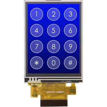 Monitor Displej TFT LCD, řada: DT028 2.8in dotykový prostupný TFT 240 x 320pixely podsvícení LED rozhraní 8bitové, 9bitové,