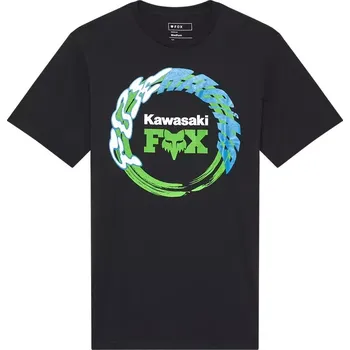 Pánské oblečení Fox Kawasaki Tee black S