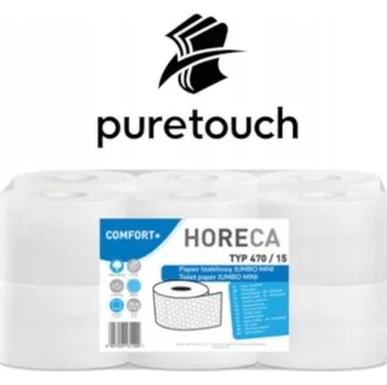 Toaletní papíry Toaletní papír hotelový bílý mini jumbo HORECA balení 12 rolí