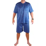 Arpád pánské pyžamo krátký rukáv a kraťasy 4XL modrá